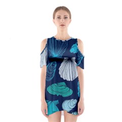 Mega Menu Seashells Shoulder Cutout One Piece