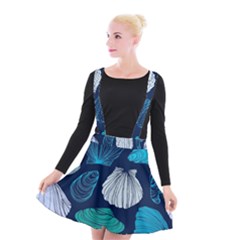 Mega Menu Seashells Suspender Skater Skirt