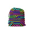 Optical Illusion Line Wave Chevron Rainbow Colorfull Drawstring Pouches (Medium)  View2