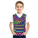 Optical Illusion Line Wave Chevron Rainbow Colorfull Kids  SportsWear View1