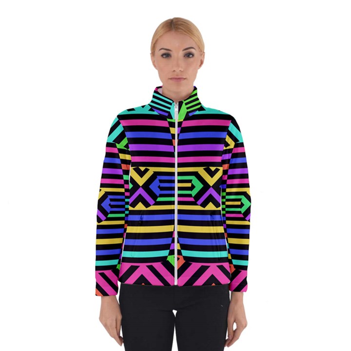 Optical Illusion Line Wave Chevron Rainbow Colorfull Winterwear