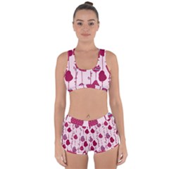 Original Tree Bird Leaf Flower Floral Pink Wave Chevron Blue Polka Dots Racerback Boyleg Bikini Set by Mariart