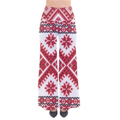 Model Traditional Draperie Line Red White Triangle Pants by Mariart