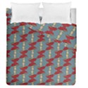 Mushroom Madness Red Grey Polka Dots Duvet Cover Double Side (Queen Size) View2