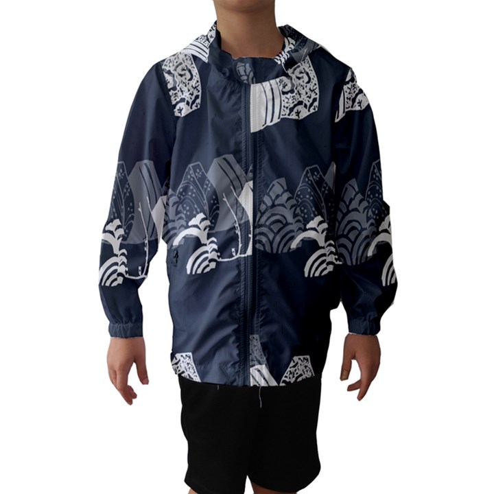 Japan Food Sashimi Hooded Wind Breaker (Kids)