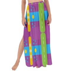 Stripes And Dots                         Maxi Chiffon Tie-up Sarong by LalyLauraFLM