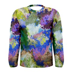 Color Mix Canvas                           Men Long Sleeve T-shirt by LalyLauraFLM