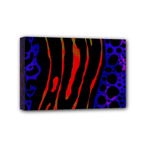 Frog Spectrum Polka Line Wave Rainbow Mini Canvas 6  X 4  by Mariart