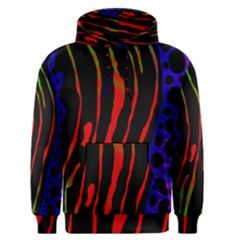 Frog Spectrum Polka Line Wave Rainbow Men s Pullover Hoodie by Mariart