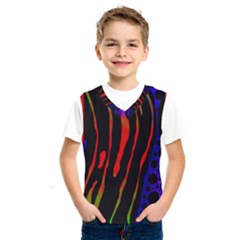 Frog Spectrum Polka Line Wave Rainbow Kids  Sportswear