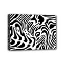 Psychedelic Zebra Black White Line Mini Canvas 7  x 5  View1