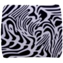 Psychedelic Zebra Black White Line Back Support Cushion View1