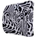 Psychedelic Zebra Black White Line Back Support Cushion View3