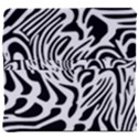 Psychedelic Zebra Black White Line Back Support Cushion View4