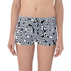 Psychedelic Zebra Black White Reversible Boyleg Bikini Bottoms by Mariart