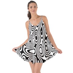 Psychedelic Zebra Black White Love The Sun Cover Up