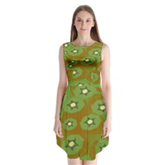 Relativity Pattern Moon Star Polka Dots Green Space Sleeveless Chiffon Dress  