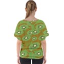 Relativity Pattern Moon Star Polka Dots Green Space V-Neck Dolman Drape Top View2