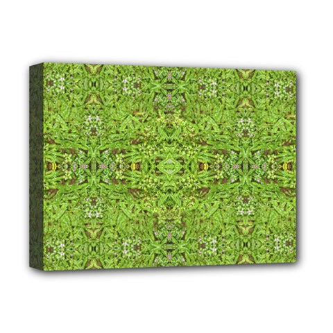 Digital Nature Collage Pattern Deluxe Canvas 16  X 12   by dflcprints