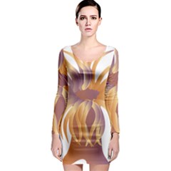 Sea Anemone Long Sleeve Bodycon Dress by Mariart