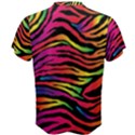 Rainbow Zebra Men s Cotton Tee View2