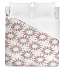 Pattern Flower Floral Star Circle Love Valentine Heart Pink Red Folk Duvet Cover (queen Size)