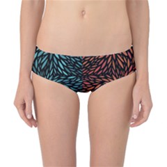 Square Pheonix Blue Orange Red Classic Bikini Bottoms by Mariart