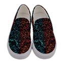 Square Pheonix Blue Orange Red Women s Canvas Slip Ons View1