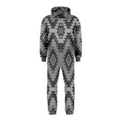 Triangle Wave Chevron Grey Sign Star Hooded Jumpsuit (kids) by Mariart