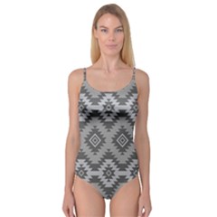 Triangle Wave Chevron Grey Sign Star Camisole Leotard 