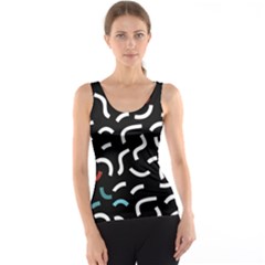 Toucan White Bluered Tank Top by Mariart