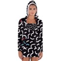 Toucan White Bluered Long Sleeve Hooded T-shirt View1