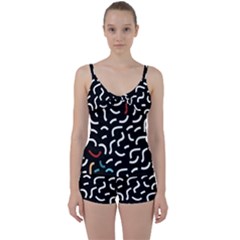 Toucan White Bluered Tie Front Two Piece Tankini by Mariart