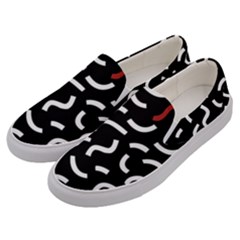 Toucan White Bluered Men s Canvas Slip Ons by Mariart