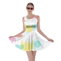 Tulip Lotus Sunflower Flower Floral Staer Love Pink Red Blue Green Skater Dress by Mariart