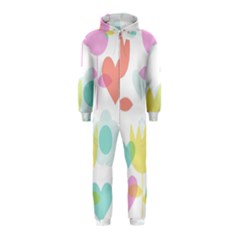 Tulip Lotus Sunflower Flower Floral Staer Love Pink Red Blue Green Hooded Jumpsuit (kids) by Mariart