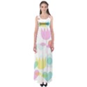 Tulip Lotus Sunflower Flower Floral Staer Love Pink Red Blue Green Empire Waist Maxi Dress View1