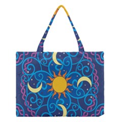 Sun Moon Star Space Vector Clipart Medium Tote Bag by Mariart