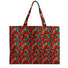 Surface Patterns Bright Flower Floral Sunflower Zipper Mini Tote Bag