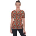 Surface Patterns Bright Flower Floral Sunflower Short Sleeve Top View1