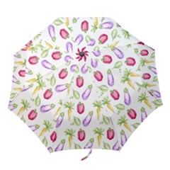 Vegetable Pattern Carrot Folding Umbrellas by Mariart