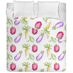 Vegetable Pattern Carrot Duvet Cover Double Side (california King Size)