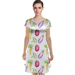 Vegetable Pattern Carrot Cap Sleeve Nightdress by Mariart