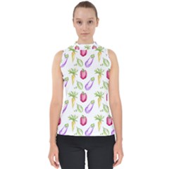 Vegetable Pattern Carrot Shell Top by Mariart