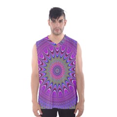 Art Mandala Design Ornament Flower Men s Basketball Tank Top by BangZart