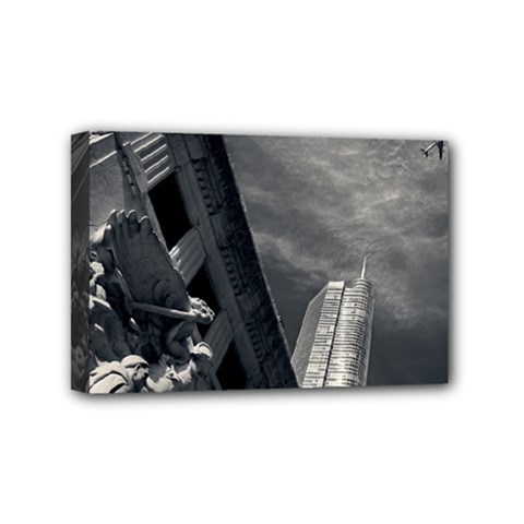 Chicago Skyline Tall Buildings Mini Canvas 6  X 4  by BangZart