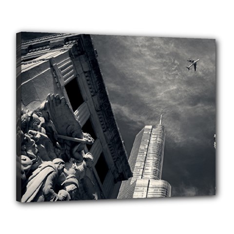 Chicago Skyline Tall Buildings Canvas 20  X 16  by BangZart