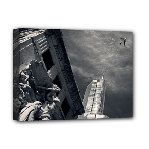 Chicago Skyline Tall Buildings Deluxe Canvas 16  X 12   by BangZart