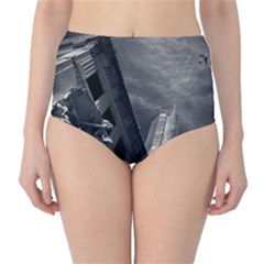 Chicago Skyline Tall Buildings High-waist Bikini Bottoms by BangZart