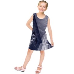 Chicago Skyline Tall Buildings Kids  Tunic Dress by BangZart